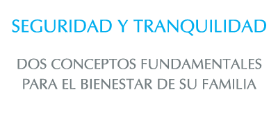 seguridad y tranquilidad, dos conceptos fundamentales para el bienestar de su familia